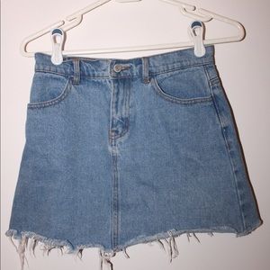 brandy melville jean skirt